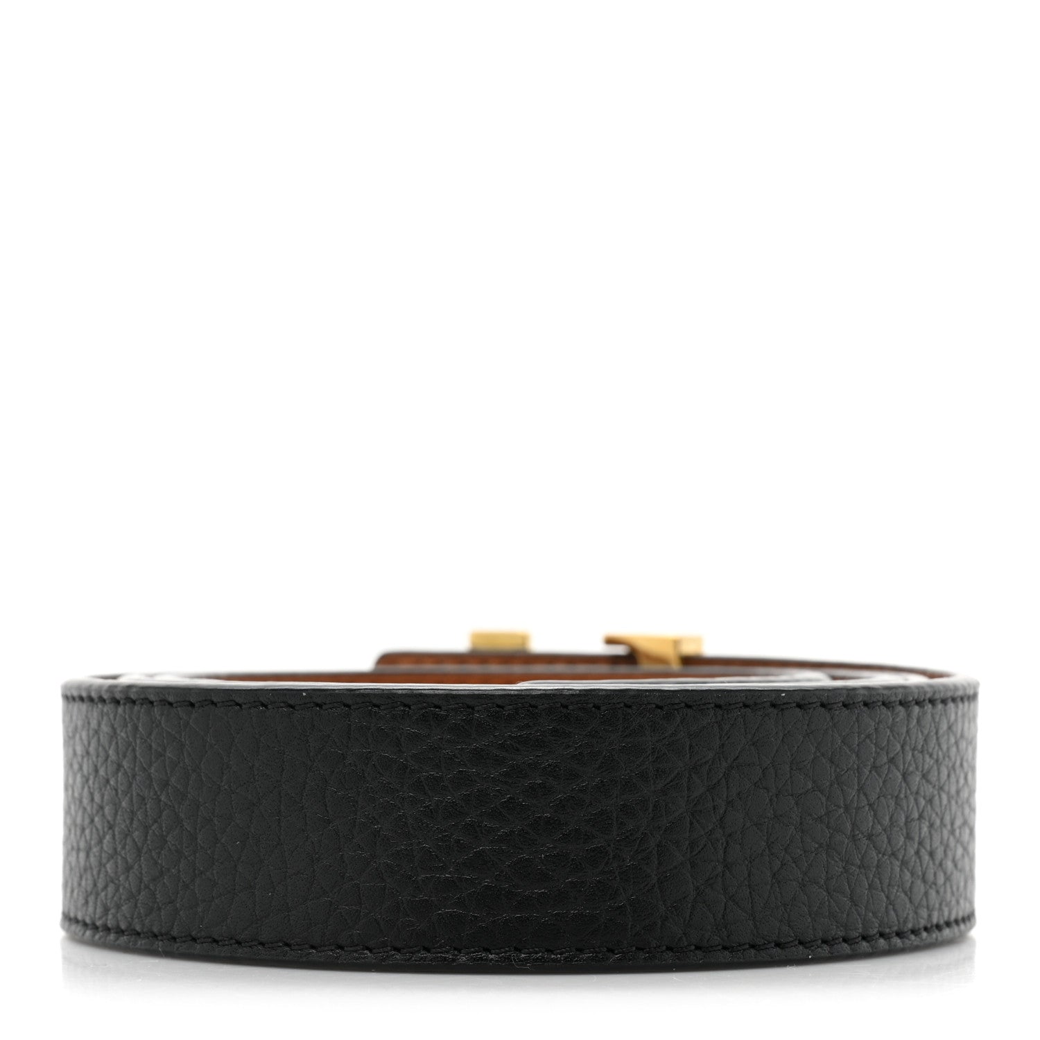 Louis Vuitton Taurillon Calfskin 30mm LV Initiales Reversible Belt 90 36 Black 2 of 6