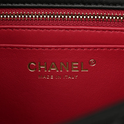 Chanel Lambskin Quilted Small Sweet Camellia Flap Black 6 of 11
