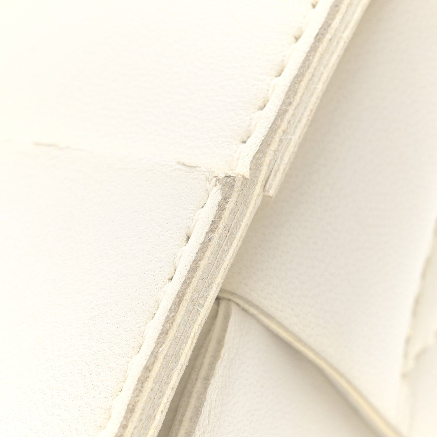 Lambskin Maxi Intrecciato Cassette Crossbody Bag White
