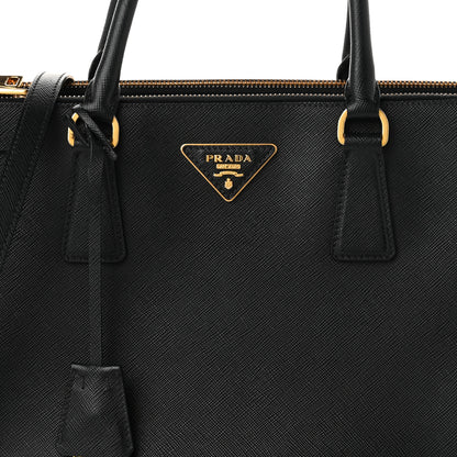 Prada Saffiano Lux Large Galleria Double Zip Tote Black 8 of 11