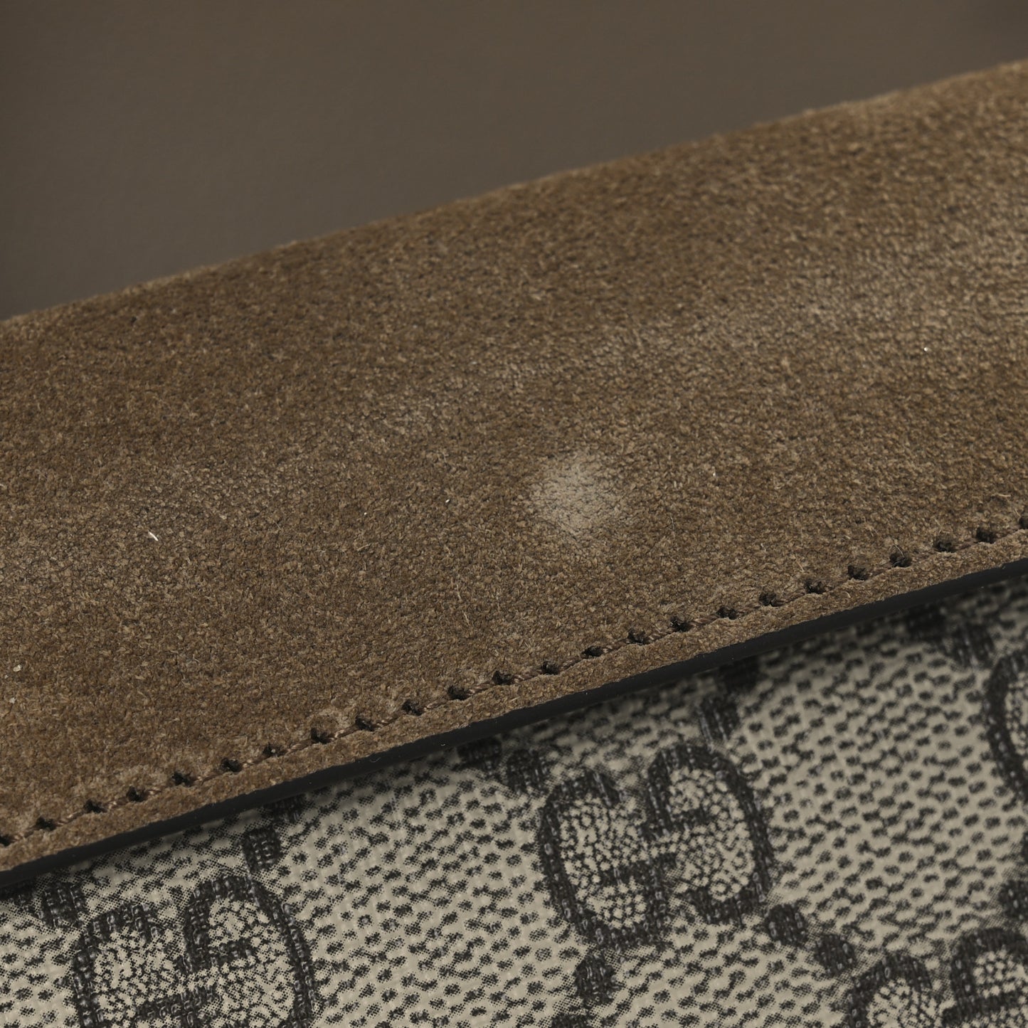 GG Supreme Monogram Super Mini Dionysus Shoulder Bag Taupe