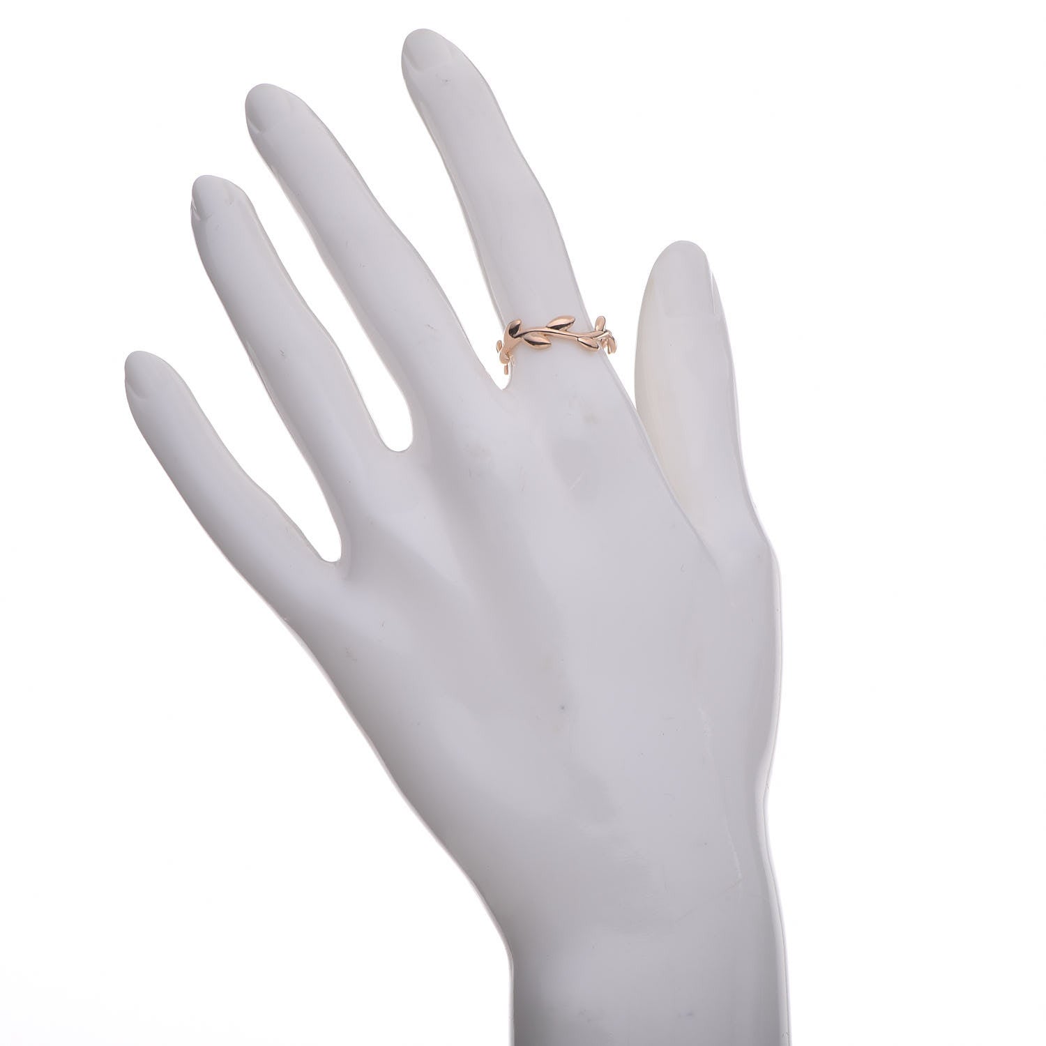 Tiffany 18K Rose Gold Narrow Paloma Picasso Olive Leaf Band Ring 52 6 2 of 4