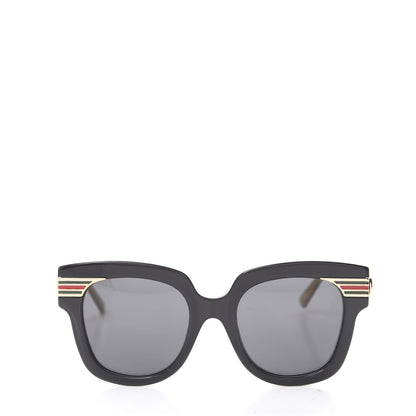 Gucci Acetate Square Frame Web Sunglasses GG0281SA Black 2 of 7