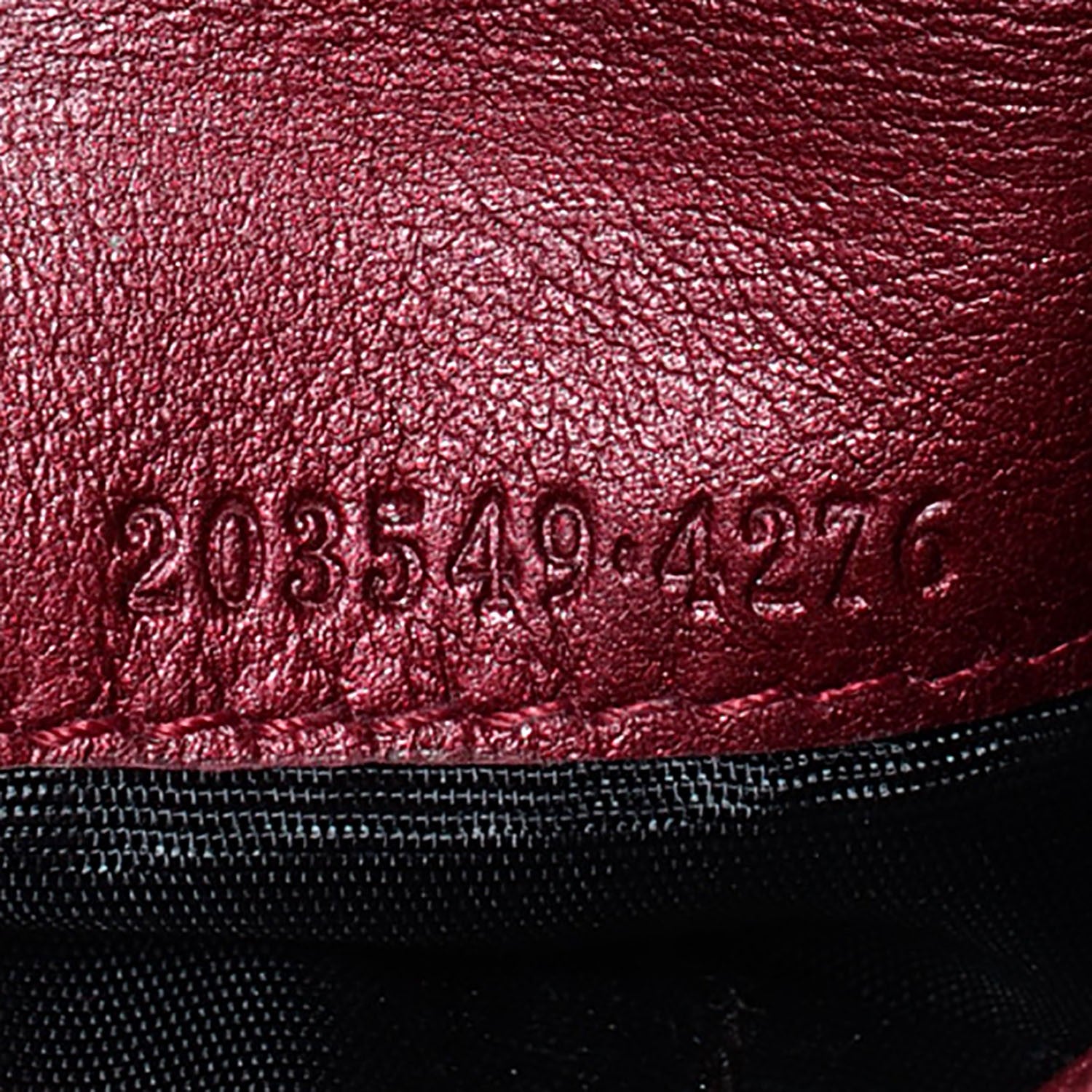 Gucci Guccisima Heart Flap French Wallet Dark Red 7 of 7