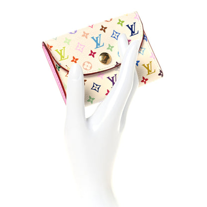 Louis Vuitton Monogram Multicolor Business Card Holder White Litchi 2 of 7