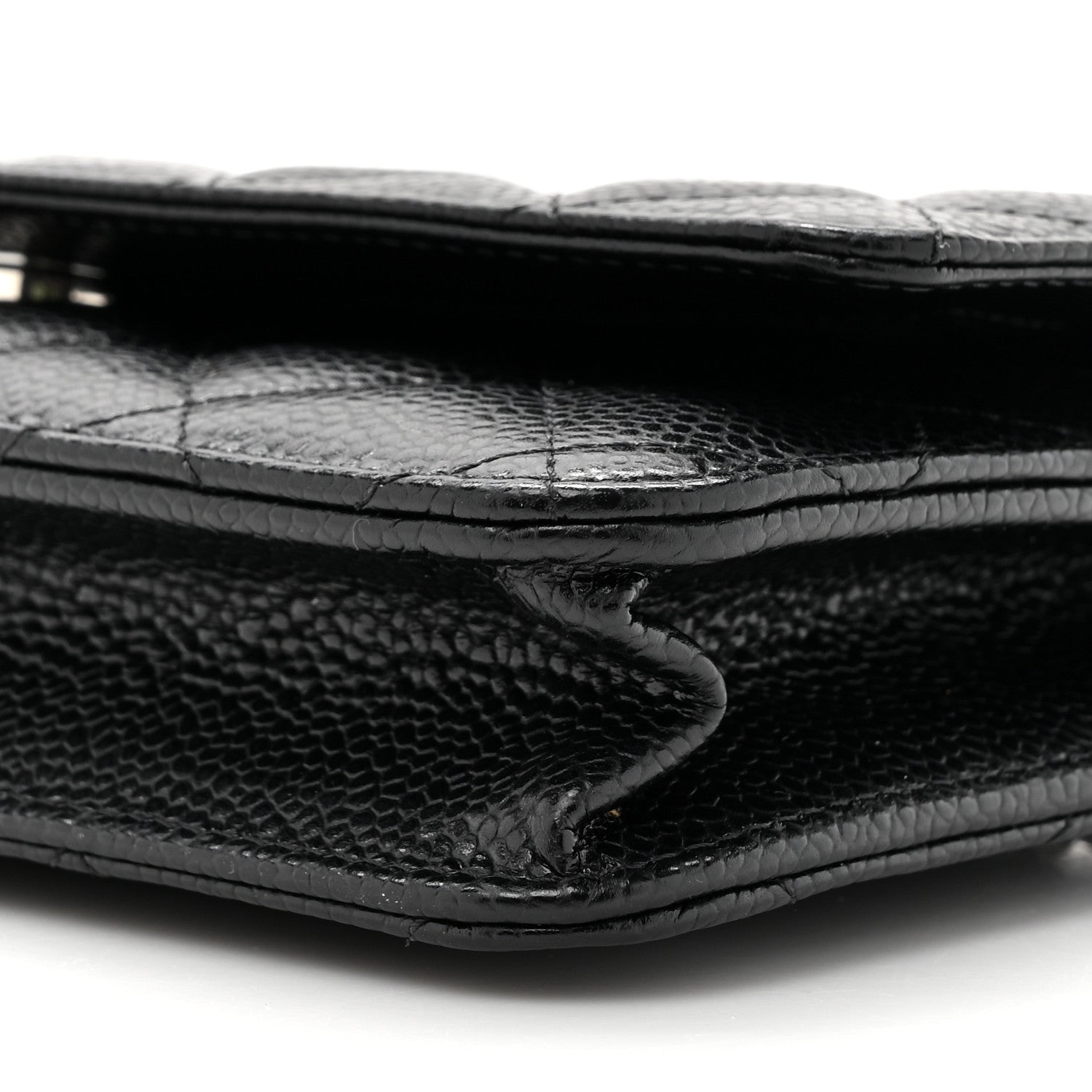 Chanel Caviar Quilted Wallet On Chain WOC Black 10 of 12