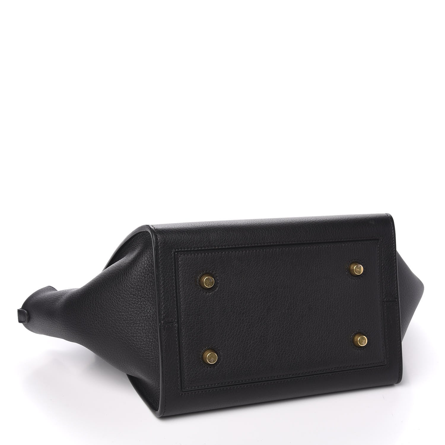Celine Crisped Calfskin Small Tie Knot Tote Black 4 of 9