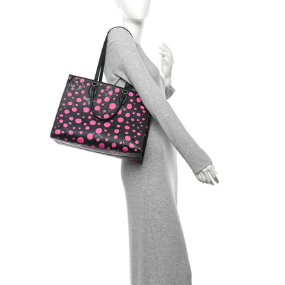Louis Vuitton LV X YK Empreinte Monogram Giant Onthego MM Black Fuchsia 2 of 10