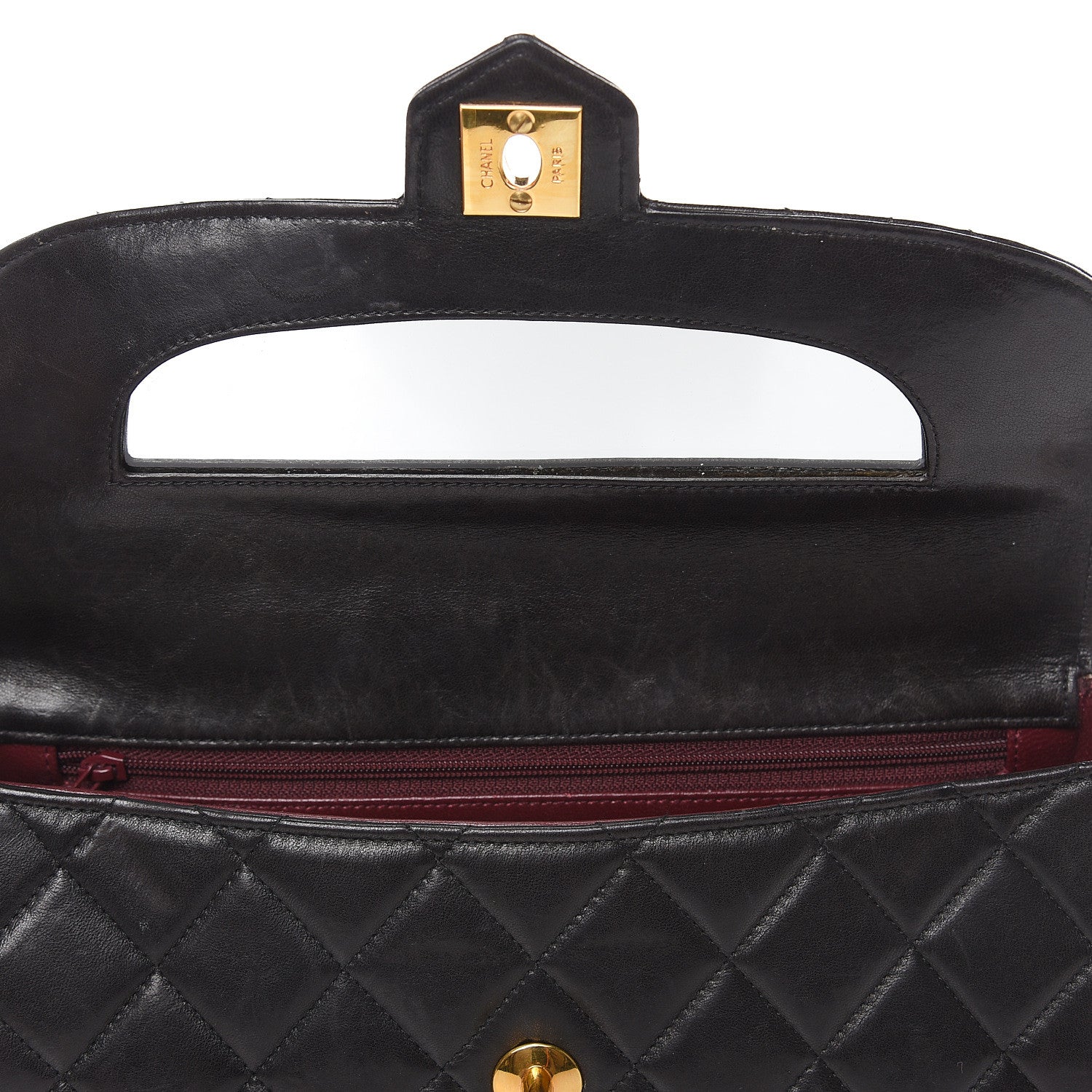 Chanel Lambskin Quilted East West Flap Black 22 of 22