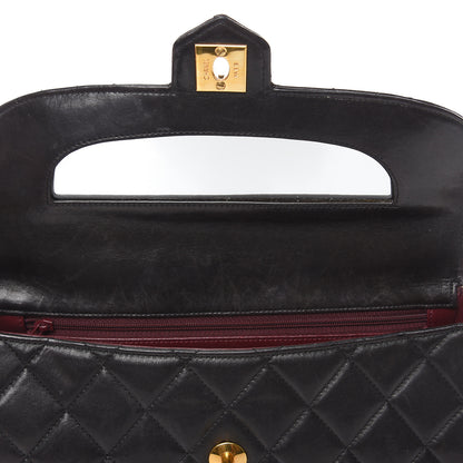 Chanel Lambskin Quilted East West Flap Black 22 of 22