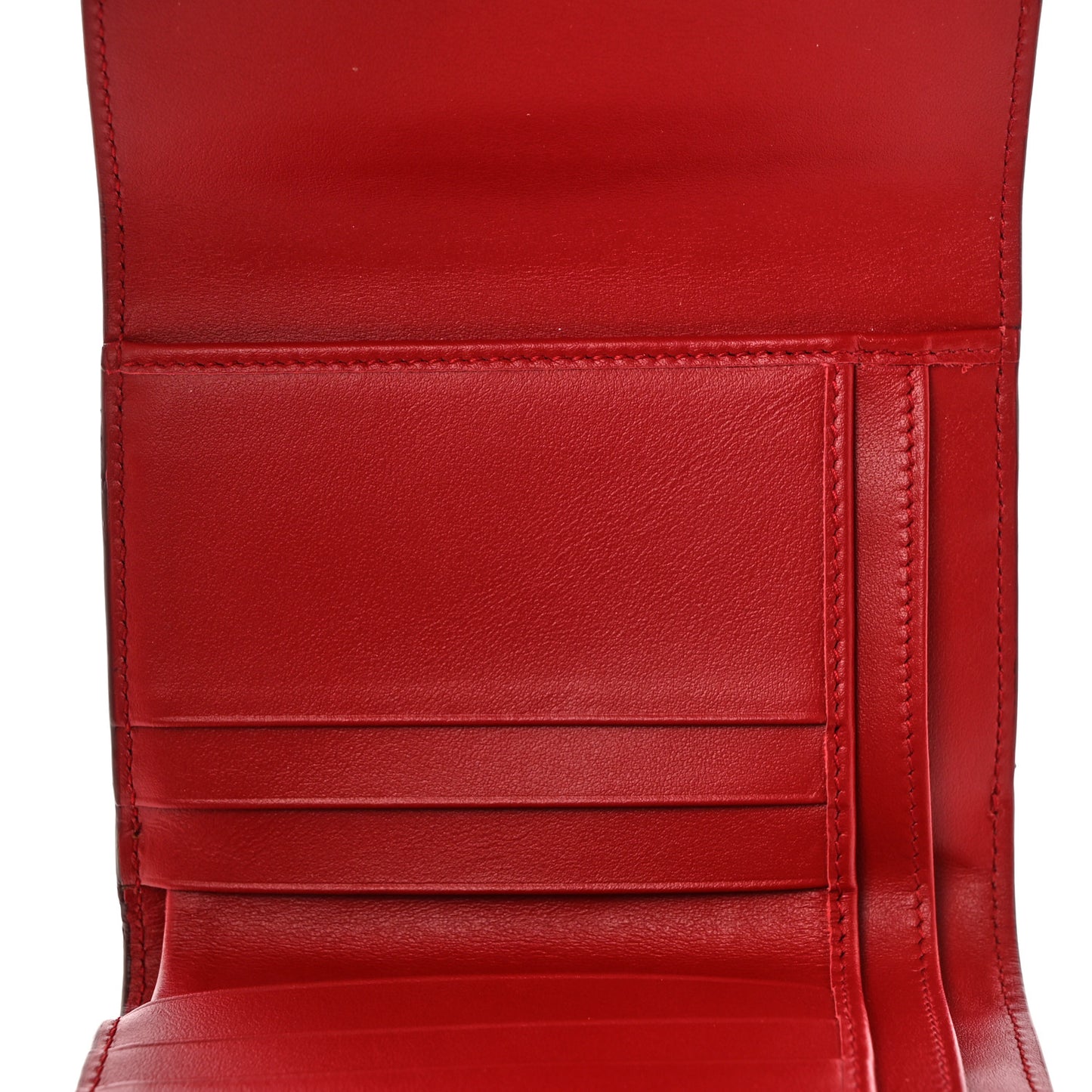 Smooth Calfskin Devotion Clutch Wallet Poppy Red