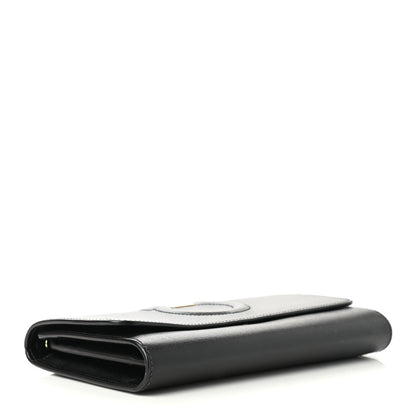 Salvatore Ferragamo Calfskin City Wallet On Chain Black Lipstick 4 of 7