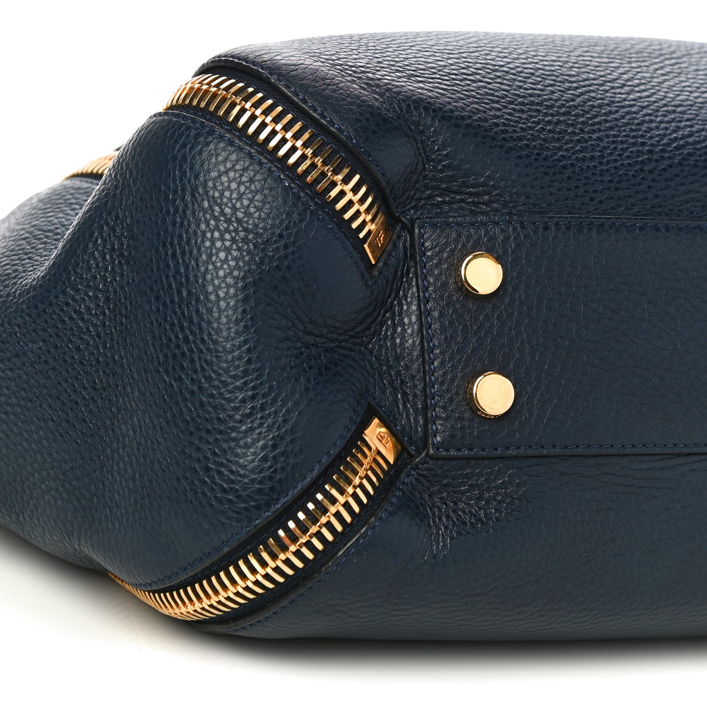 Grained Calfskin Sedgwick Medium Zipper Tote Sapphire Blue
