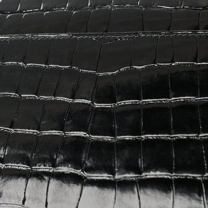 Hermes Shiny Alligator Monochrome Constance Long Wallet Black 11 of 11