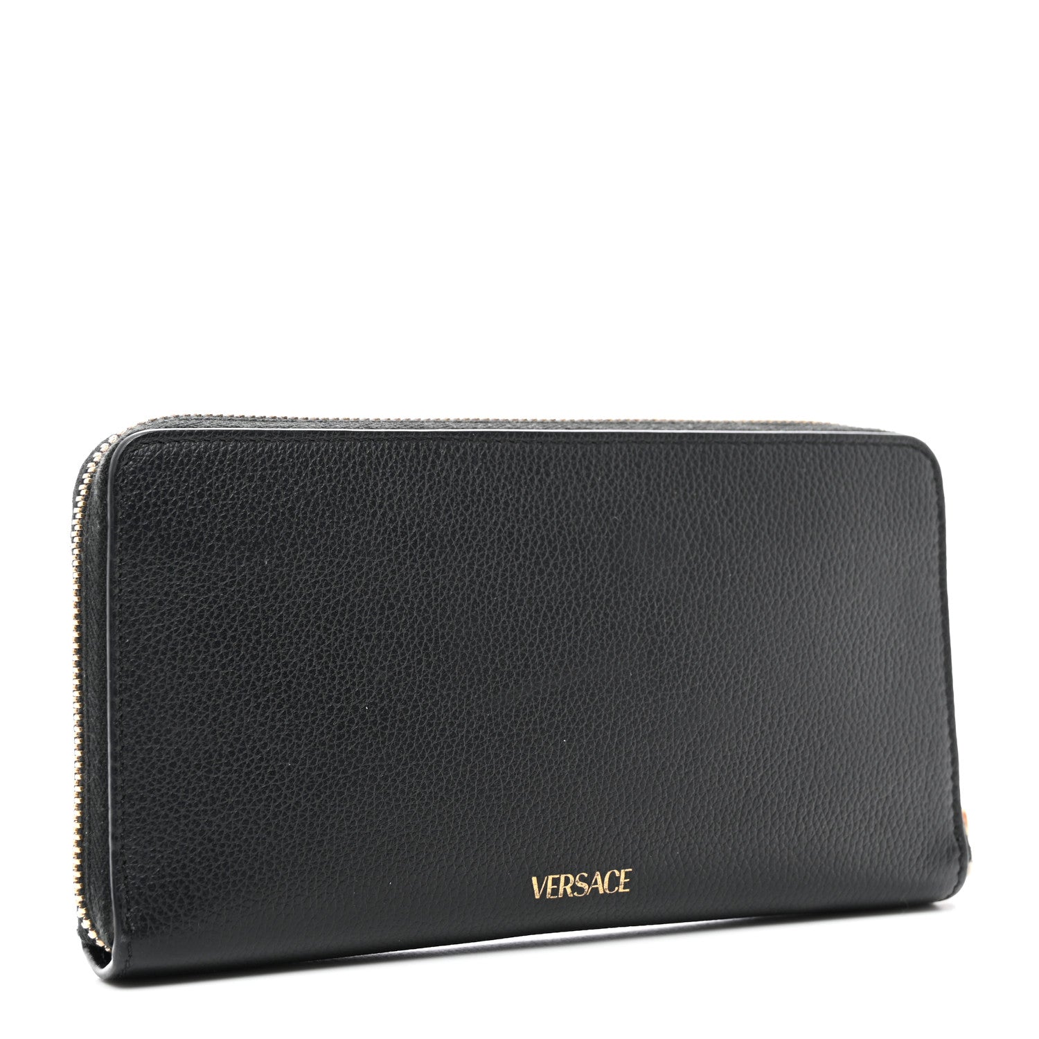 Versace Calfskin Medusa Zip Wallet Black 3 of 8