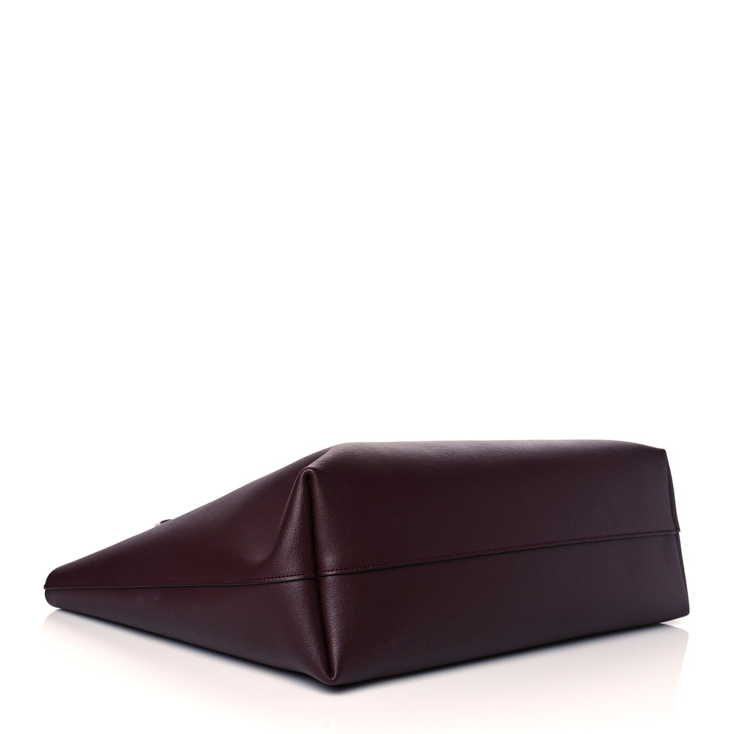Calfskin Large Shopping Tote Old Bordeaux