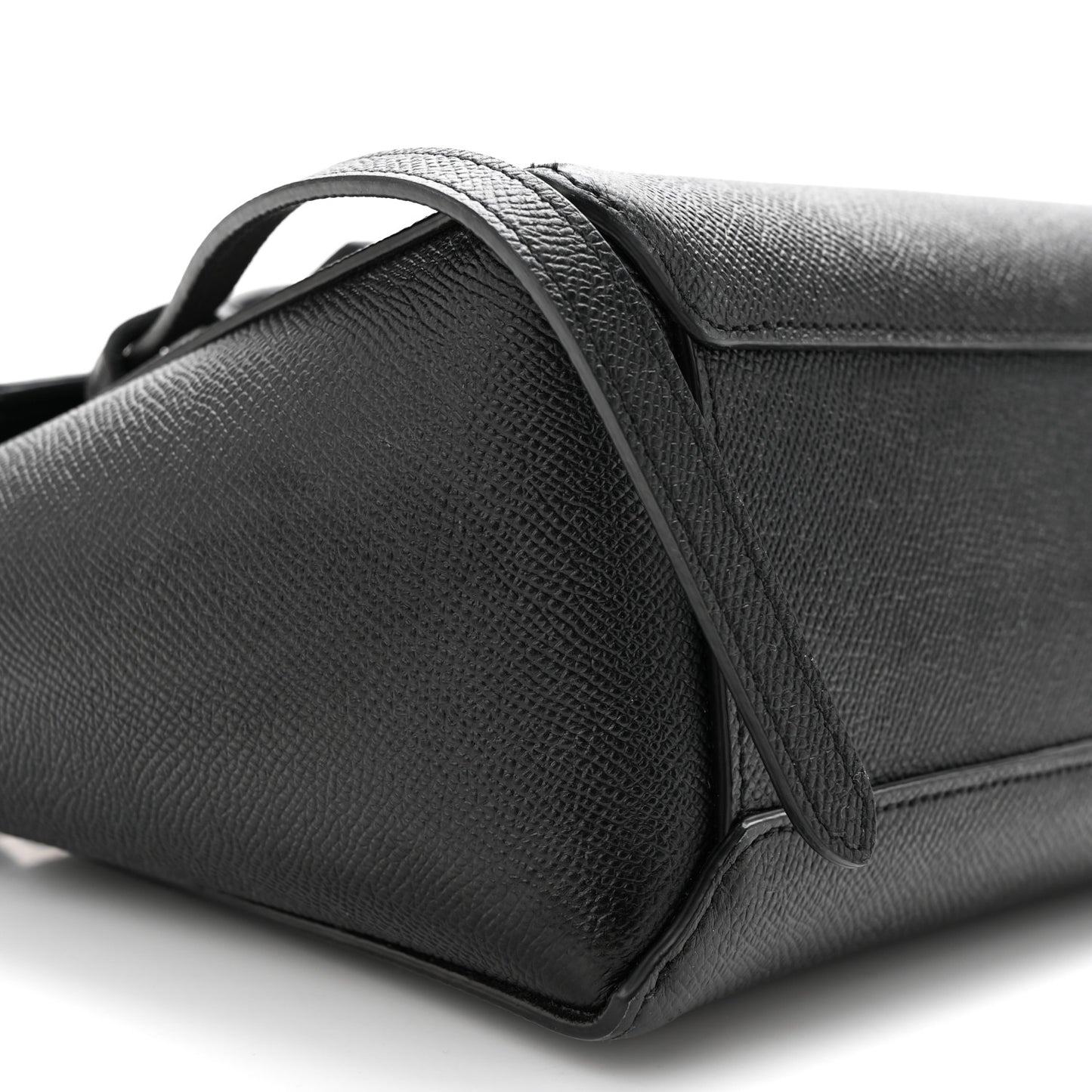 Grained Calfskin Nano Belt Bag Black