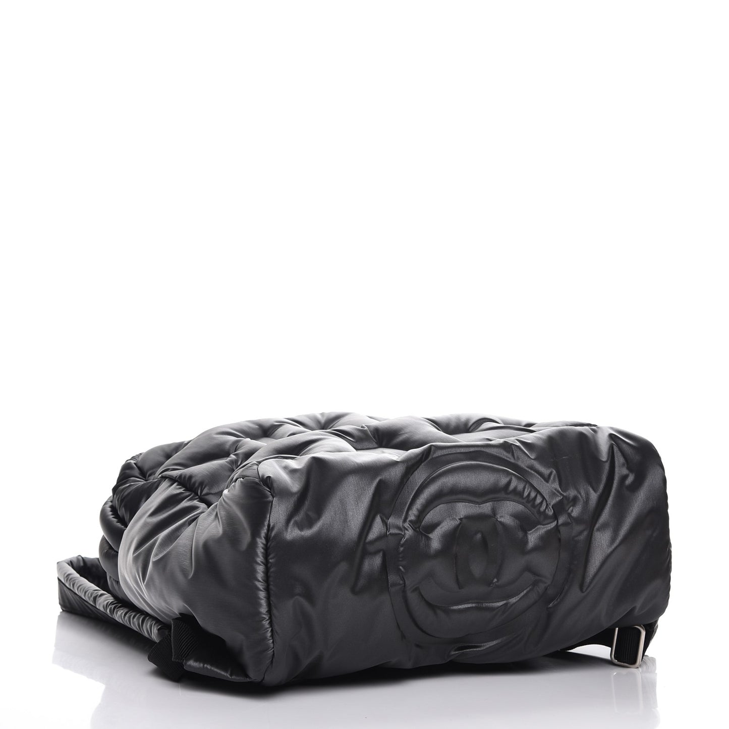 Nylon Embossed Small Doudoune Backpack Black