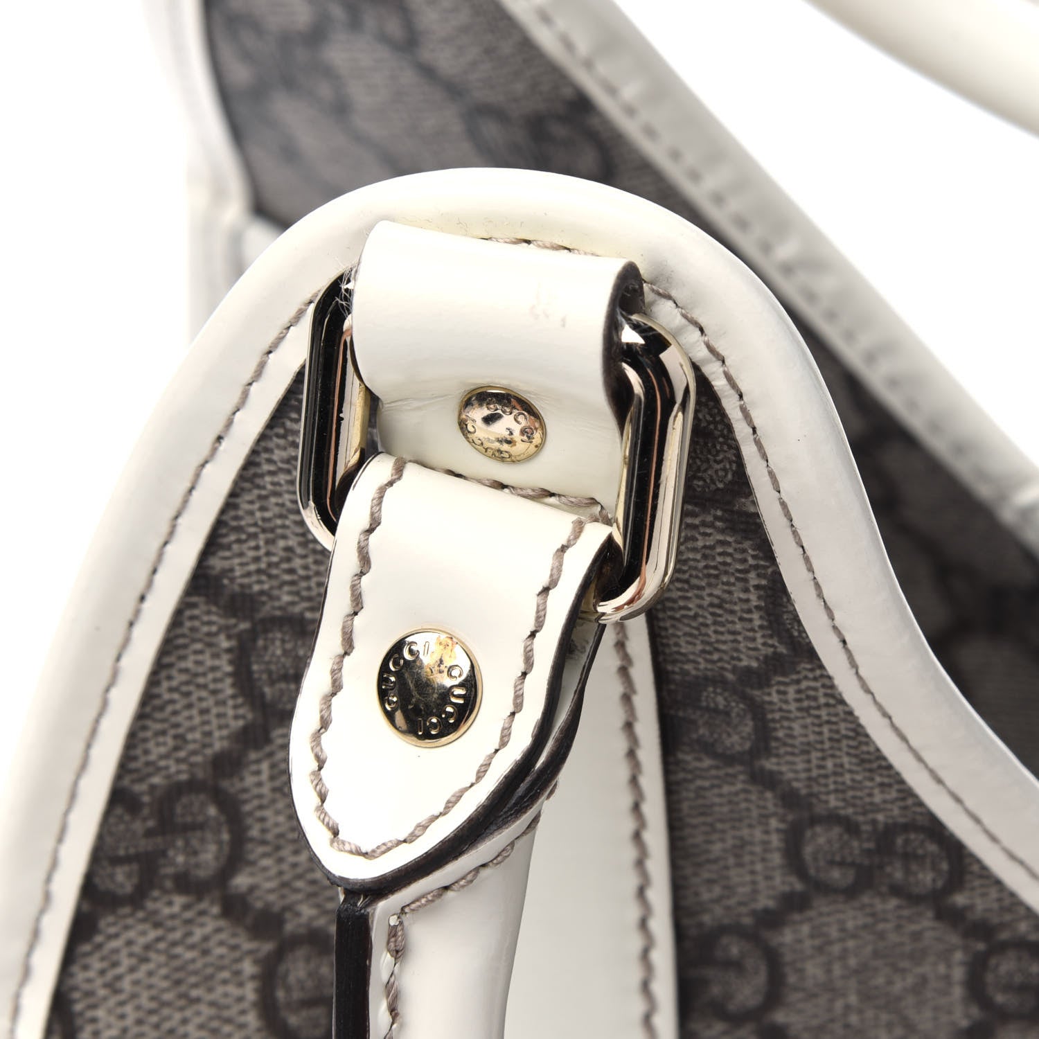 Gucci Monogram Large Joy Shoulder Bag White 13 of 19