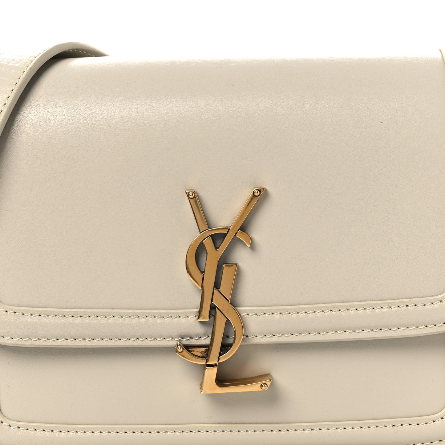 Smooth Calfskin Small Solferino Satchel Ivory