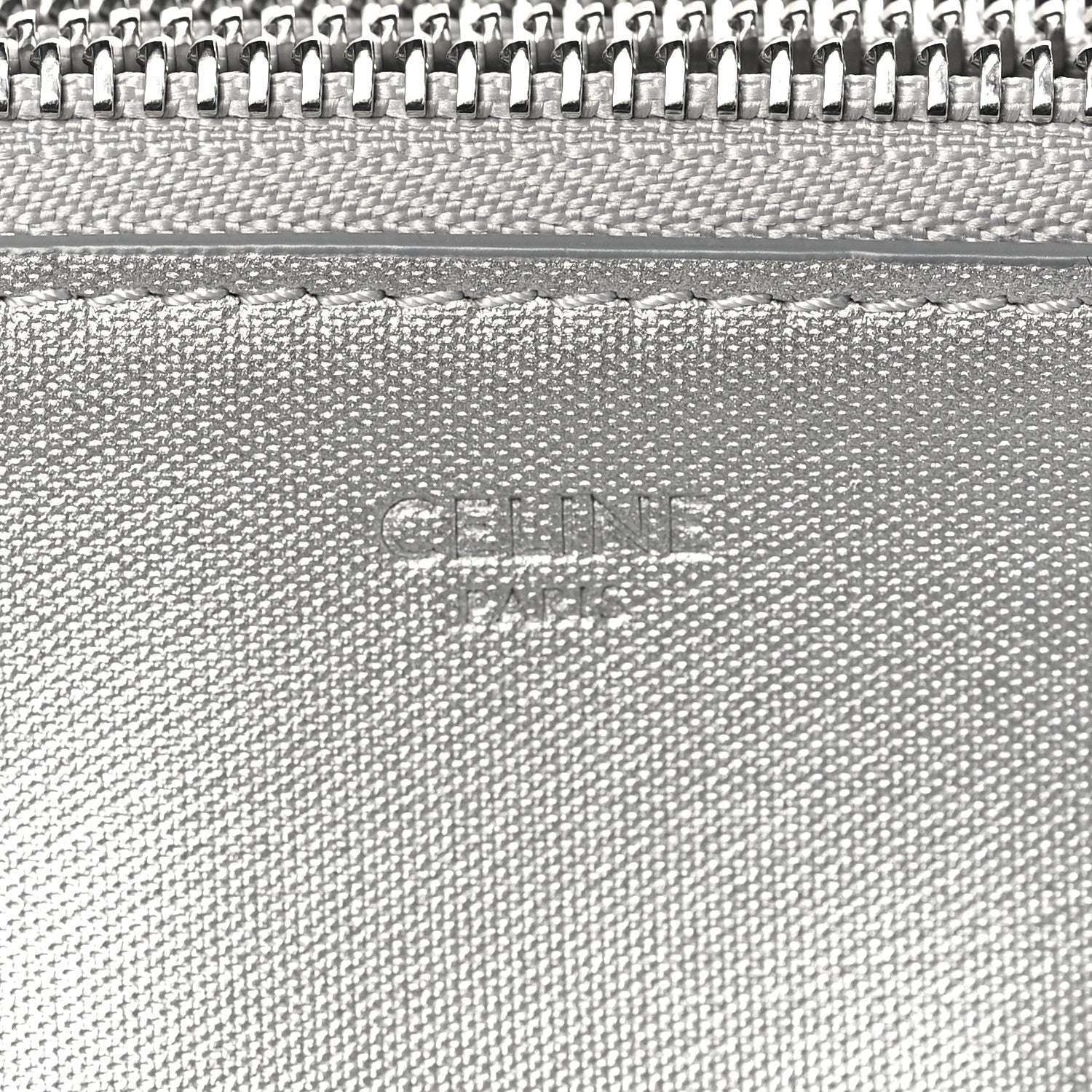 Celine Metallic Lambskin Small Trio Crossbody Bag Silver 7 of 9
