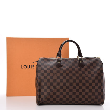 Louis Vuitton Damier Ebene Speedy 35 8 of 8
