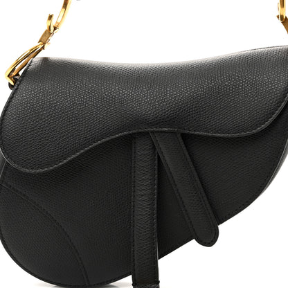 Christian Dior Grained Calfskin Mini Saddle Bag Black 8 of 10