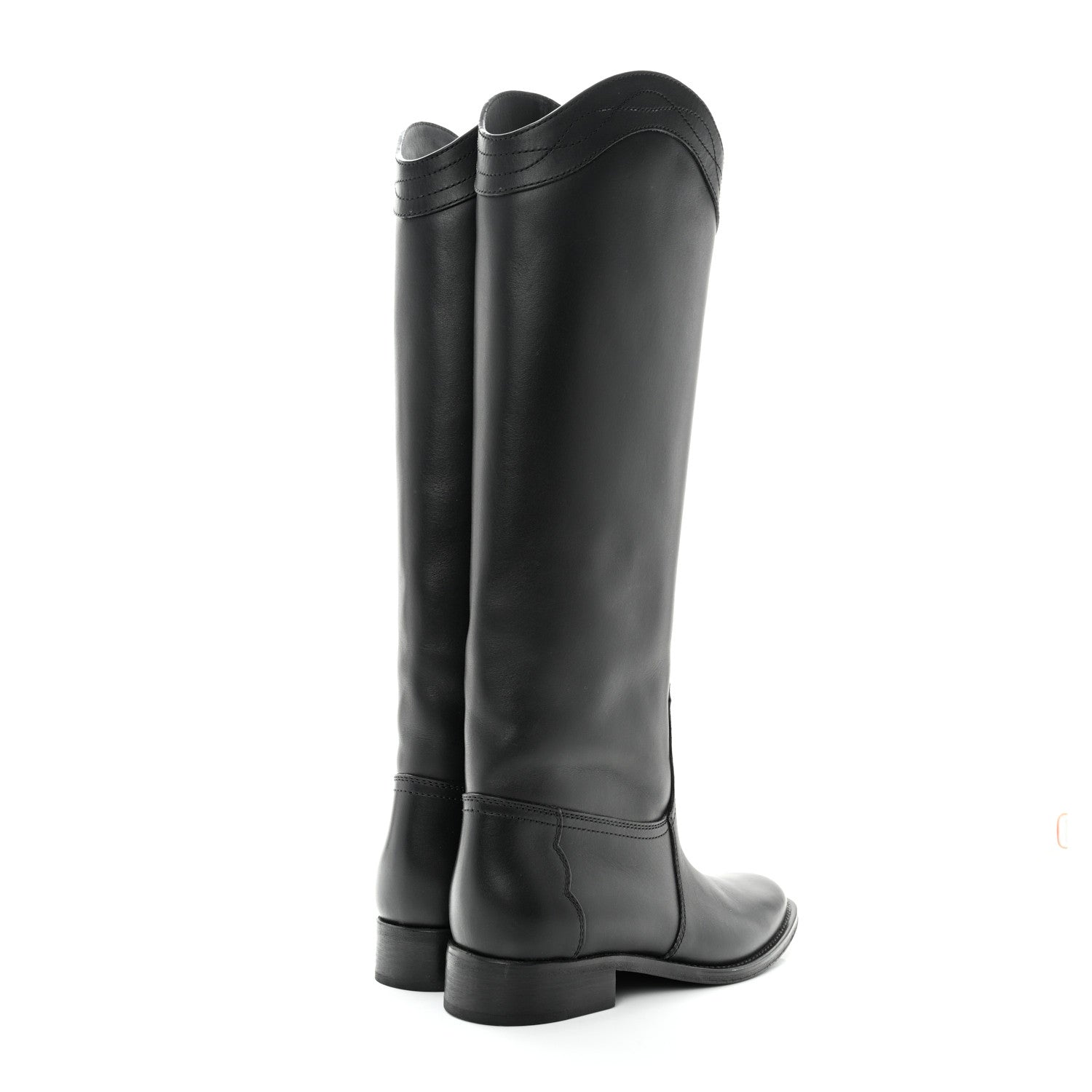 Saint Laurent Calfskin Kate 105 Western Knee High Boots 38.5 Black 4 of 8