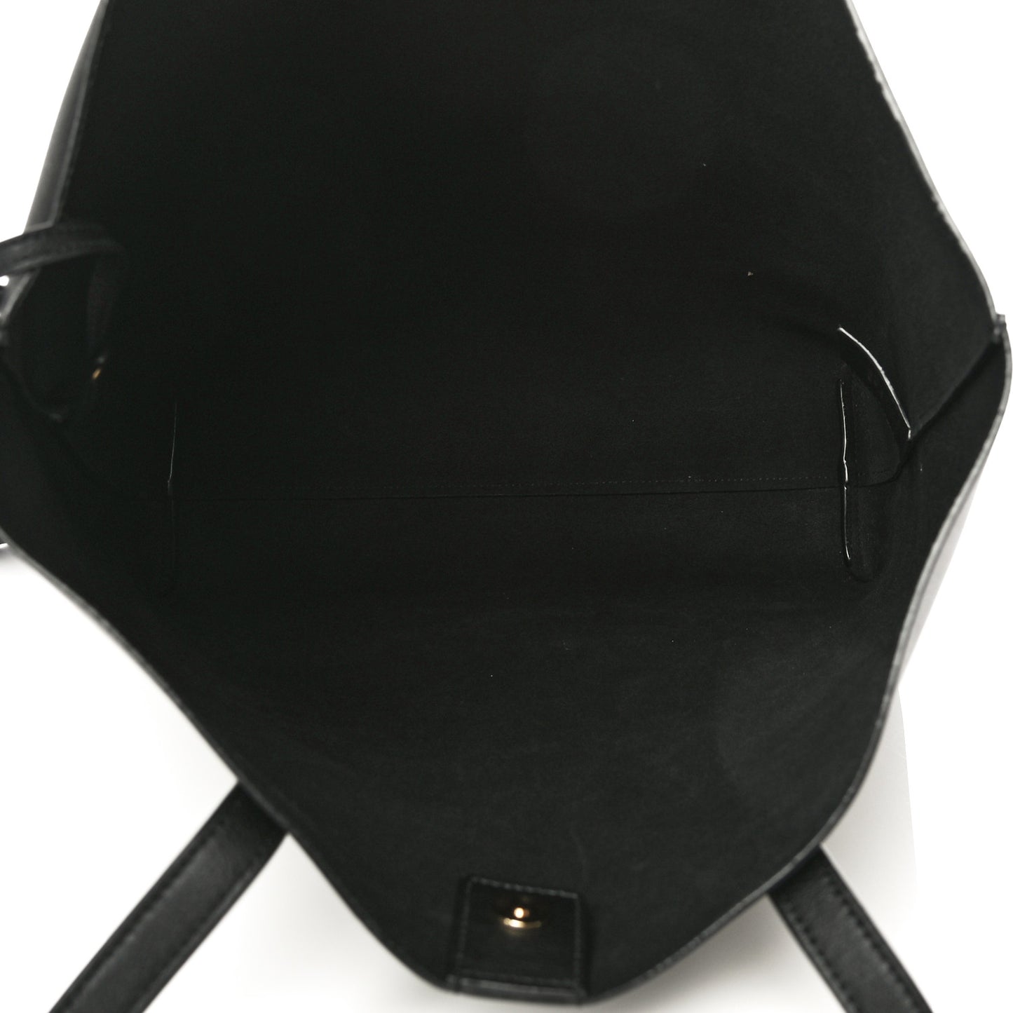 Calfskin North-South Shopping Tote Black