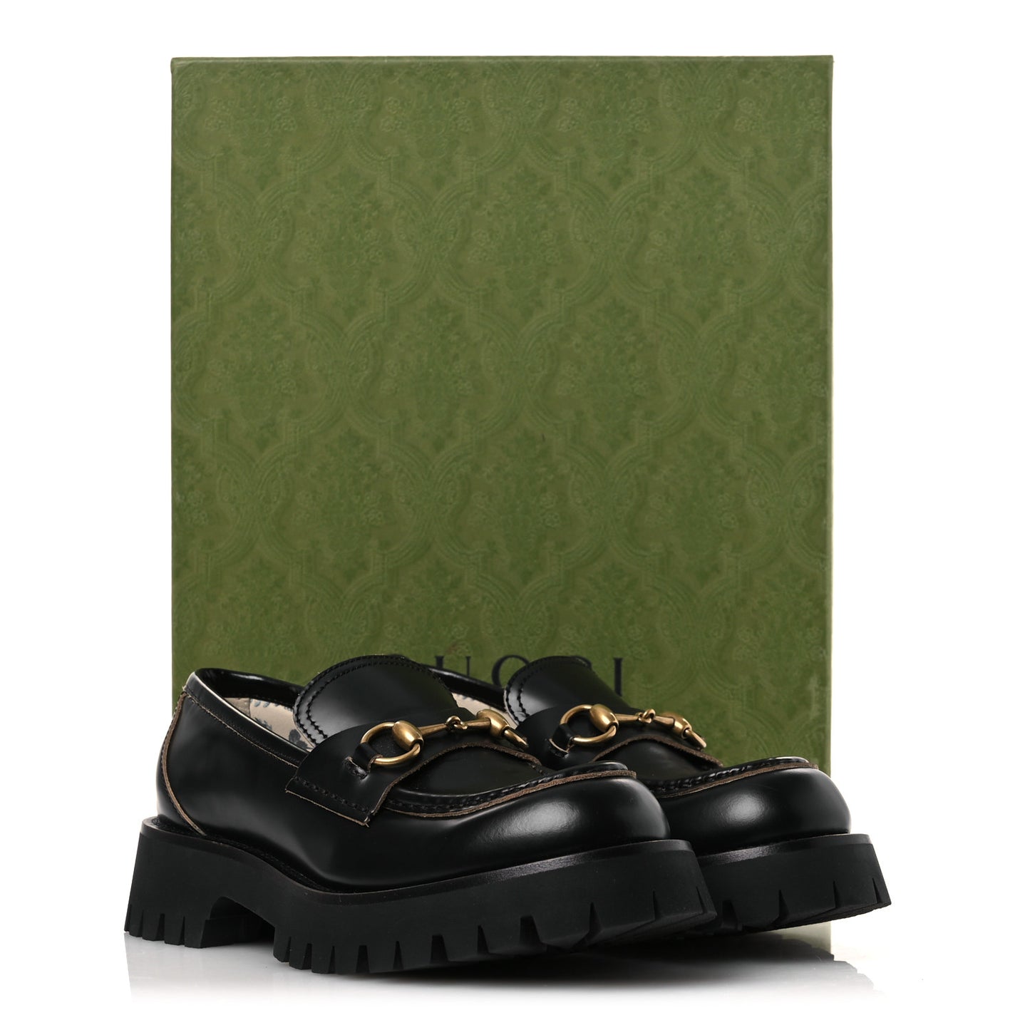 Cordovan Lux Womens Harald Horsebit 25mm Platform Loafers 38 Black