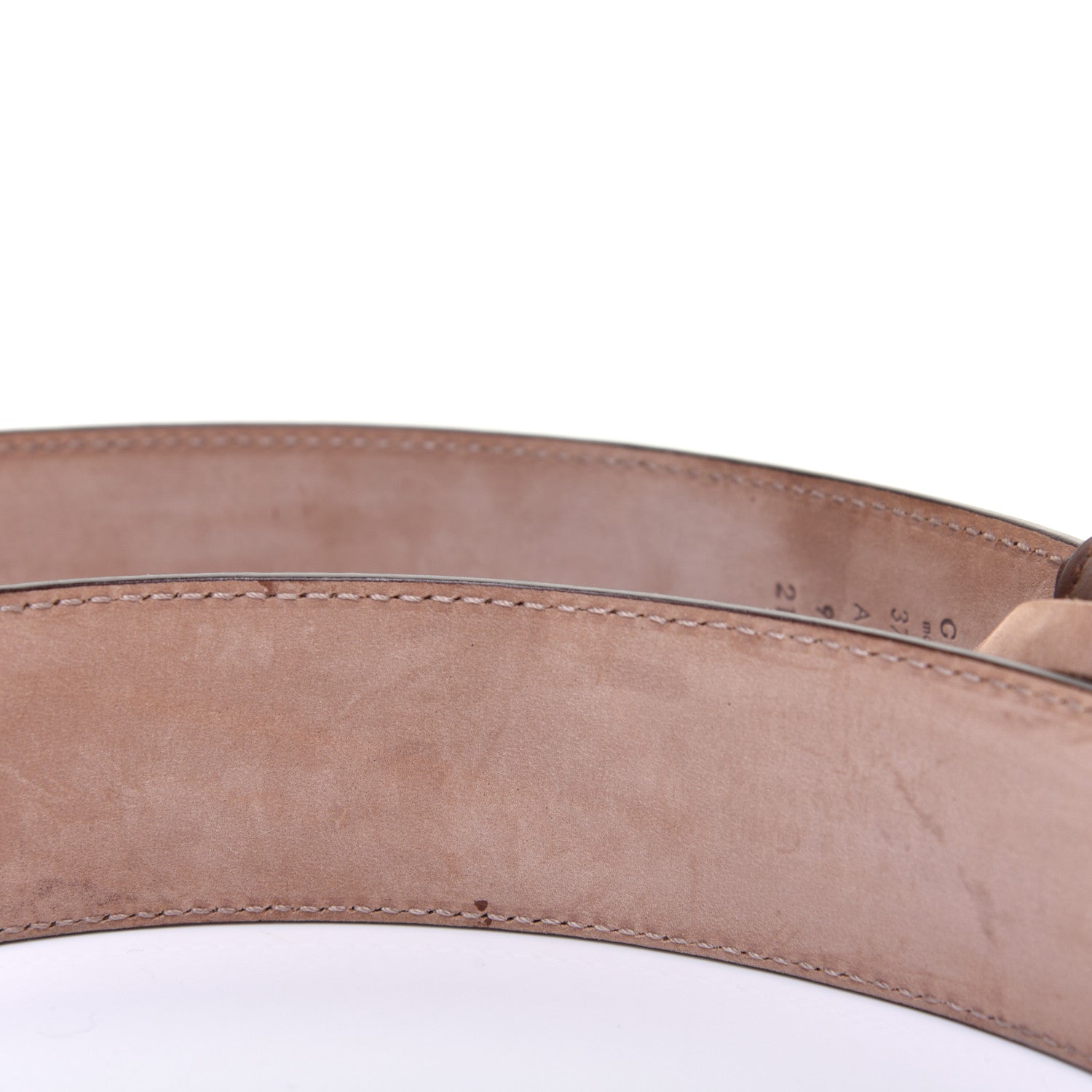 Gucci Calfskin Interlocking G 37mm Belt 90 36 Nut Brown 5 of 8