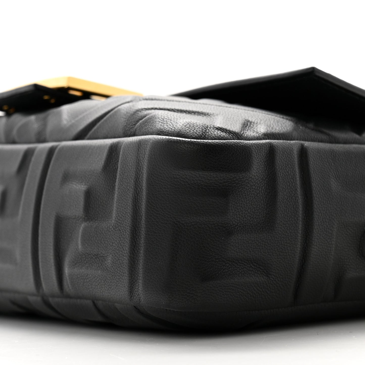Nappa FF 1974 Embossed Baguette Black
