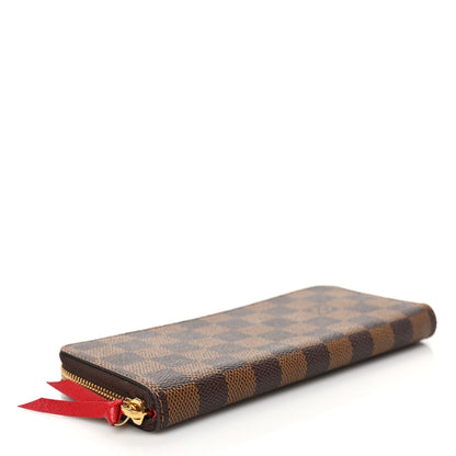 Louis Vuitton Damier Ebene Clemence Wallet Cherry 4 of 6