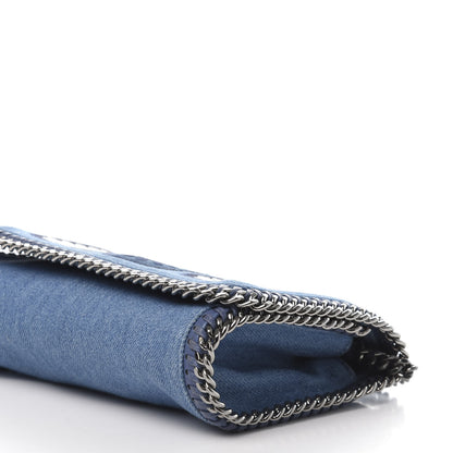 Stella McCartney Eco Denim Embroidered Zigarette Falabella Crossbody Blue 7 of 10