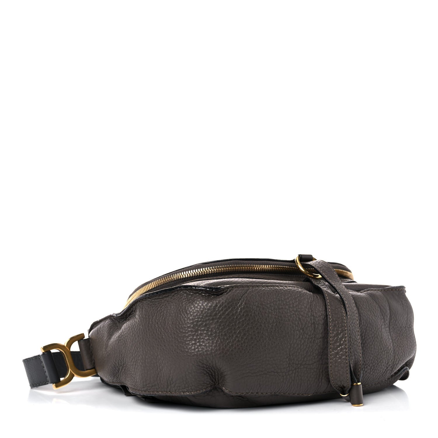 Chloe Calfskin Medium Marcie Round Zip Crossbody Ash 4 of 20