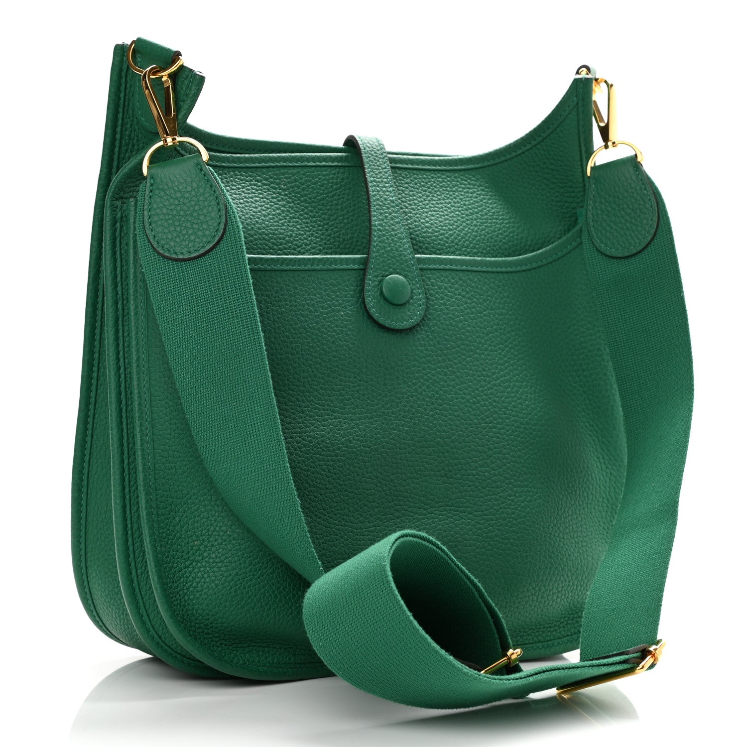 Hermes Taurillon Clemence Evelyne III PM Vert Vertigo 2 of 9