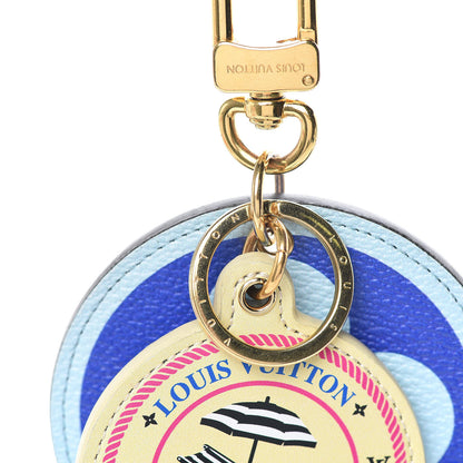 Louis Vuitton Monogram Giant Knokke Bag Charm Key Holder Blue 3 of 4