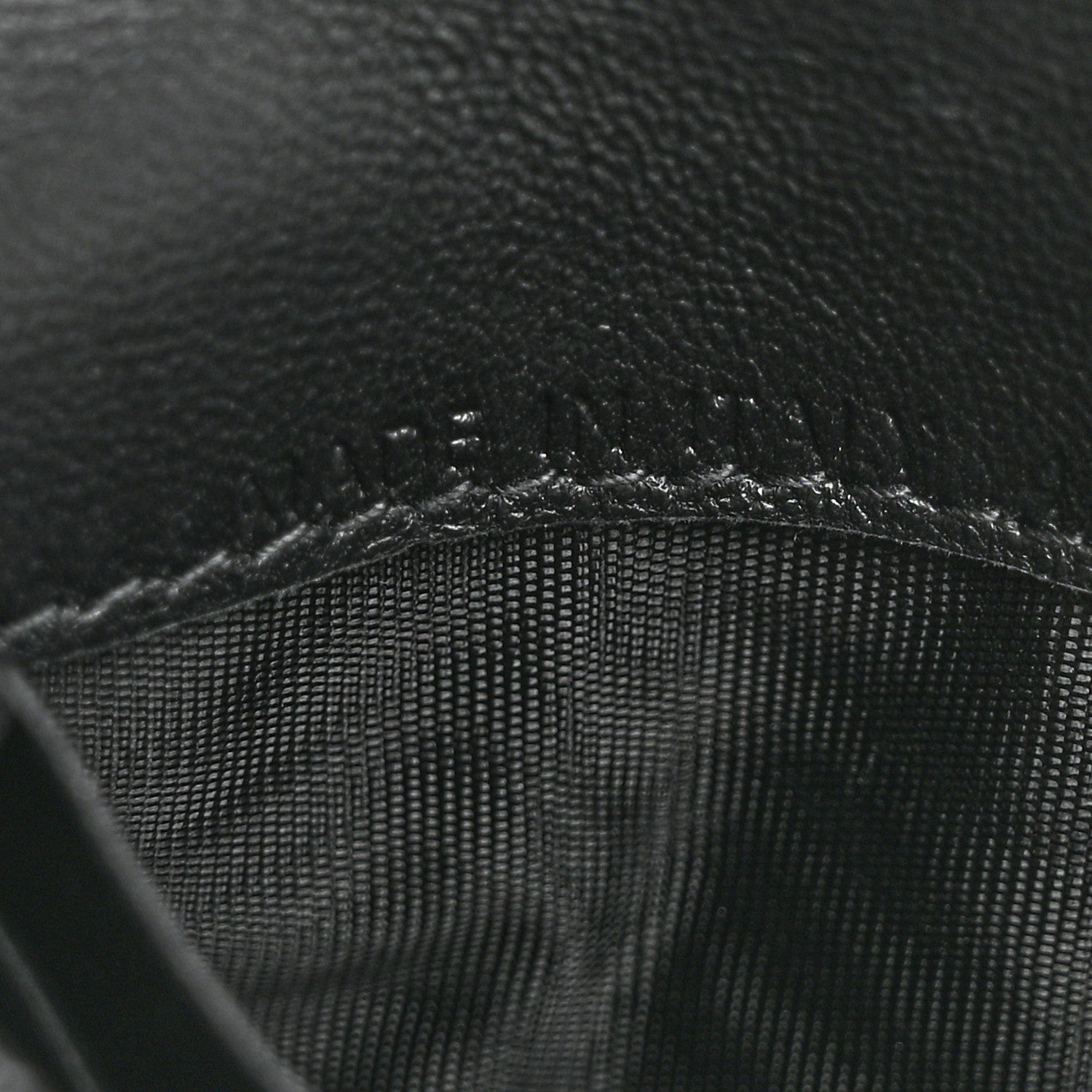 Christian Dior Grained Calfskin Saddle Card Holder Black 7 of 9