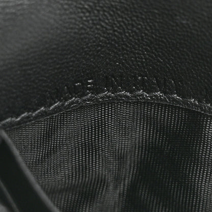Christian Dior Grained Calfskin Saddle Card Holder Black 7 of 9
