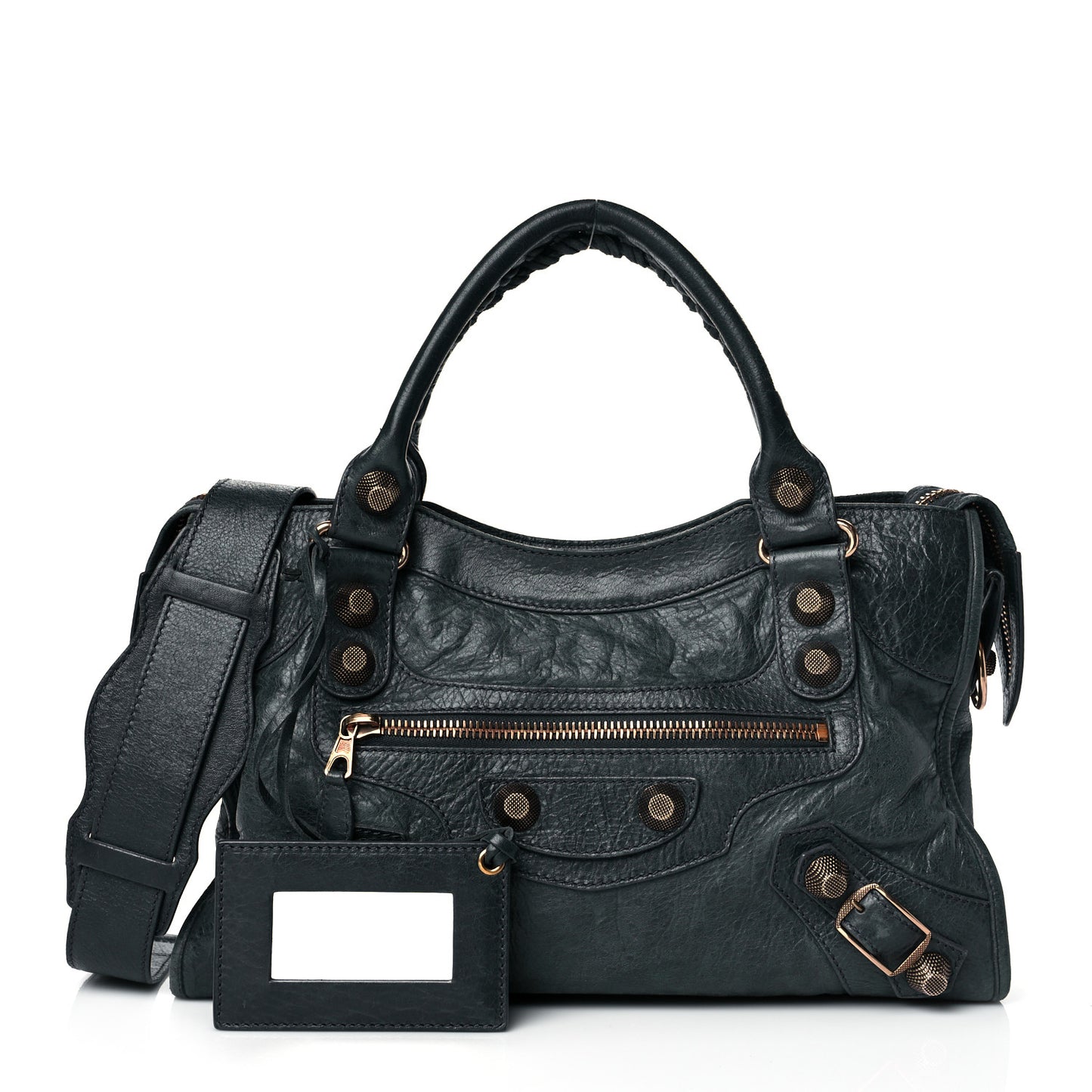 Agneau Giant 21 Rose Gold Hardware City Anthracite