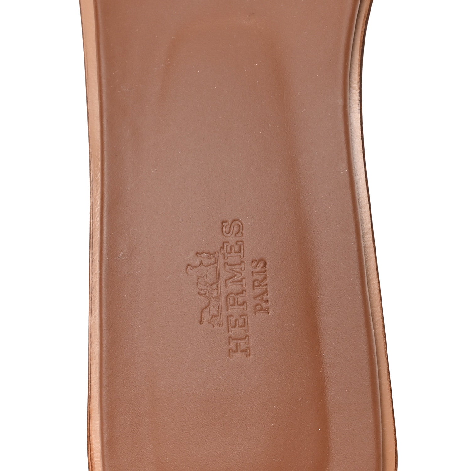 Hermes Box Calfskin Oran Sandals 41 Gold 8 of 9