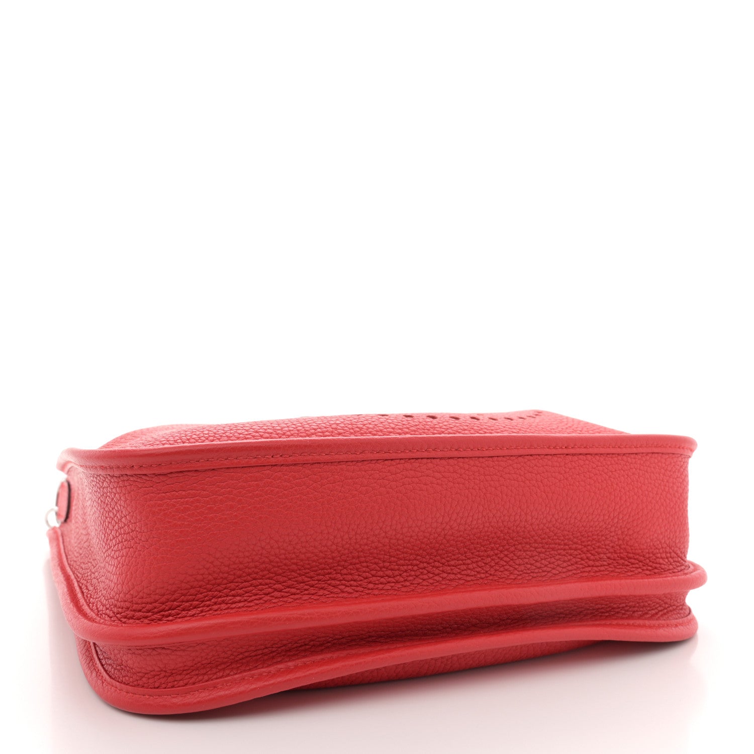 Hermes Taurillon Clemence EVELYNE III PM Rouge Tomate 4 of 11