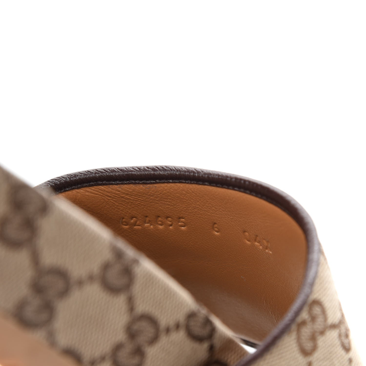 Gucci Canvas GG Monogram Mens Slide Sandals 6 Beige 8 of 8