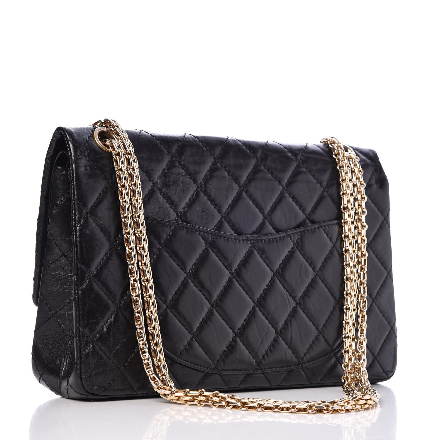 Chanel Aged Calfskin Quilted 2.55 Reissue 226 Flap Black 4 of 10