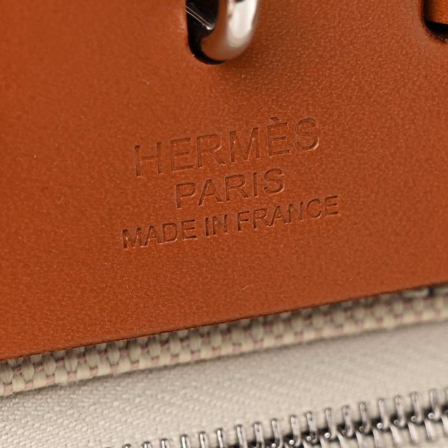 Hermes Military Toile Vache Hunter Herbag Zip Retourne 31 PM Beton Fauve 7 of 11