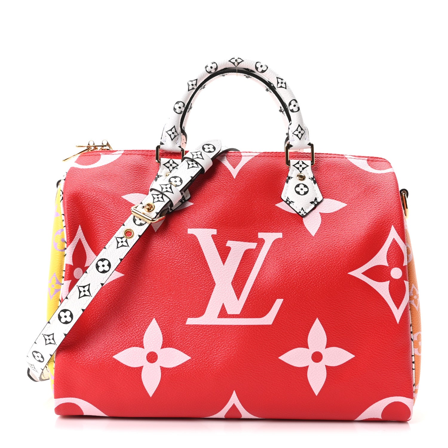 Louis Vuitton Monogram Giant Speedy Bandouliere 30 Rouge 1 of 9