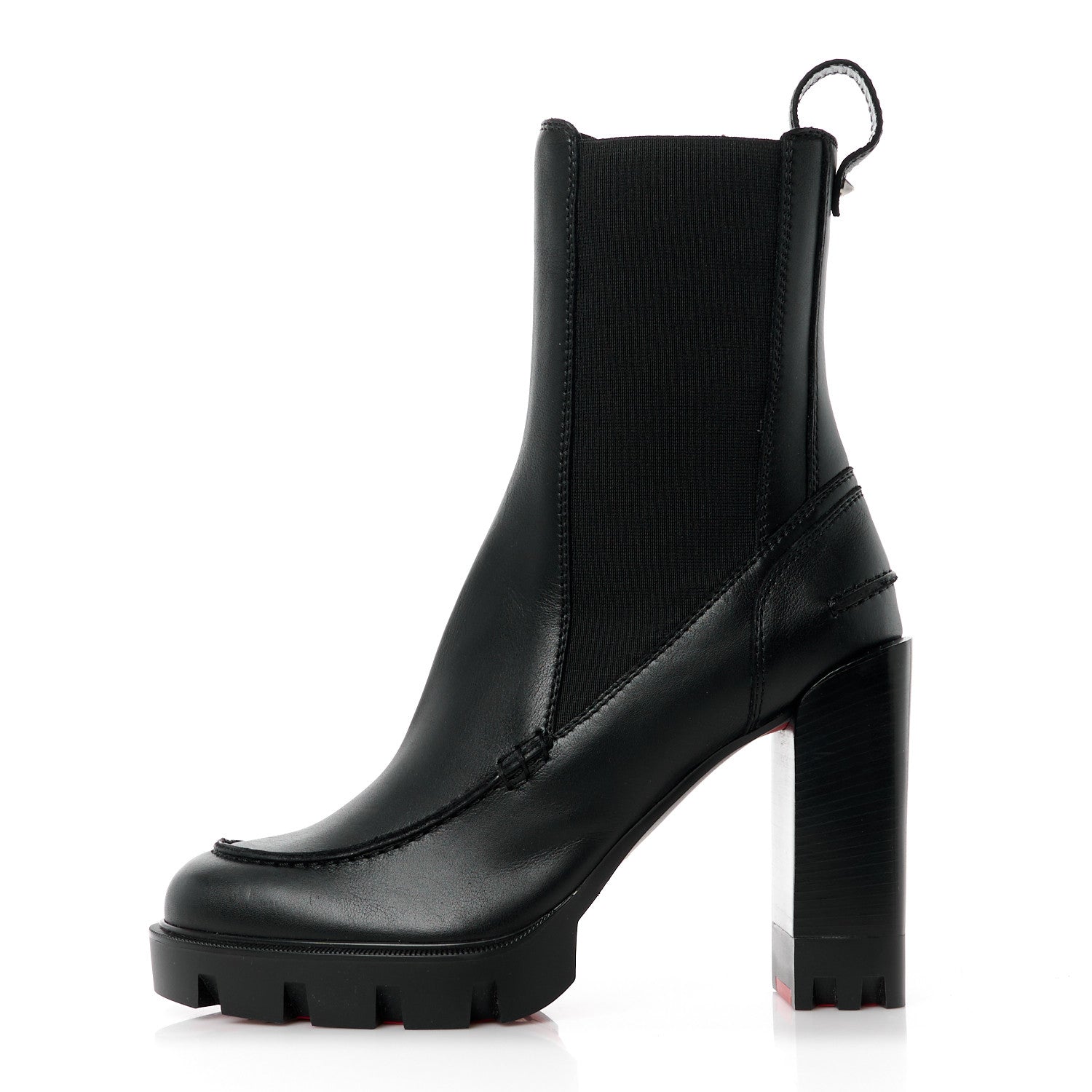 Christian Louboutin Calfskin Glory 100 Booty 38 Black 1 of 8