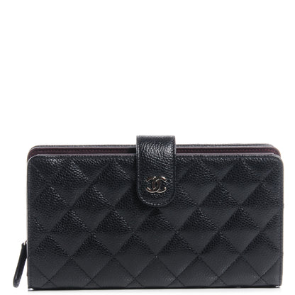 Chanel Caviar Quilted CC French Wallet Black 1 of 8
