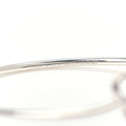 Tiffany Sterling Silver Elsa Peretti Double Open Heart Bangle Bracelet 4 of 4