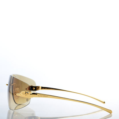Cartier Panthere De Sunglasses Gold 3 of 8